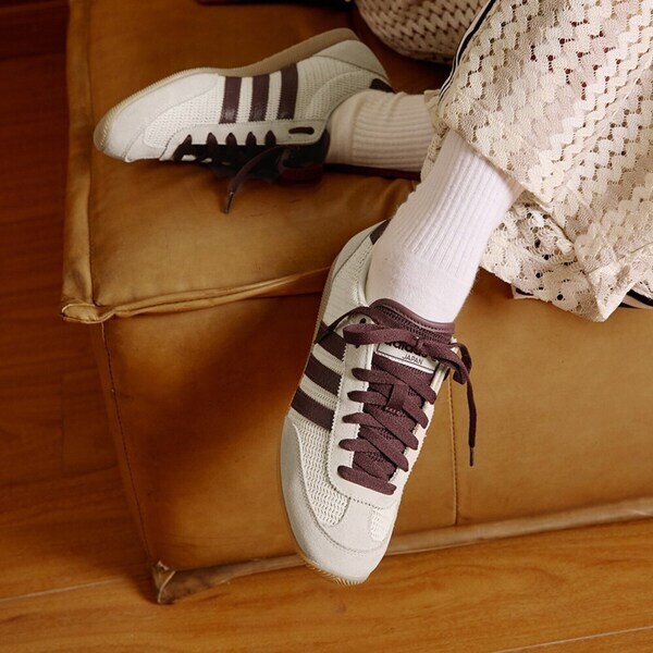 Adidas 愛迪達 Japan W JR7161 女 運動休閒鞋 德訓鞋 薄底 舒適 穿搭 米 酒紅