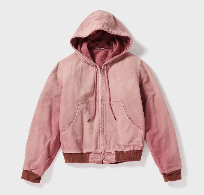 12/22 RE-STOCK: AURALEE 2025 PRODUCT DYED ORGANIC COTTON DUCK SHORT ZIP PARKA - PRE ORDER ITEM (預訂中)