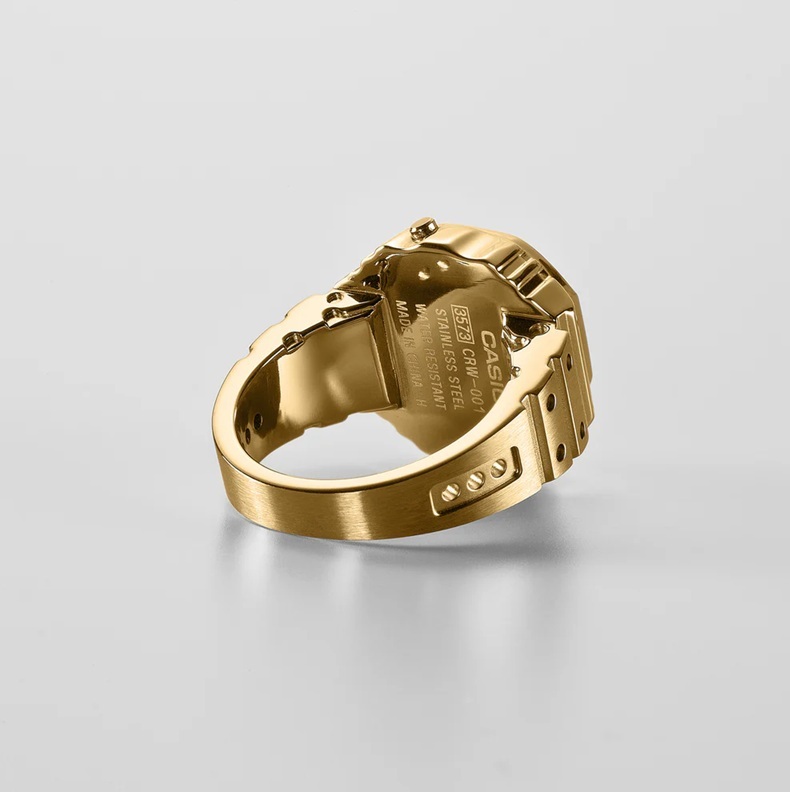 [預訂] CASIO 50週年戒指手錶 GOLD | CRW-001G-9