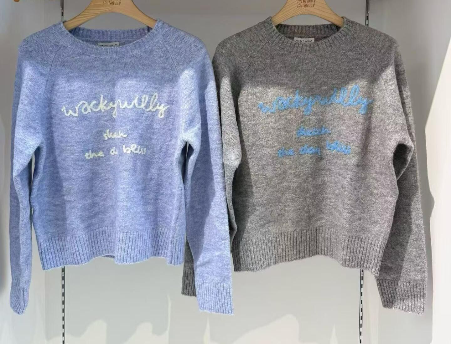 Wacky Willy 時尚休閒寬鬆女歡針織毛衣長袖（K11 BR37）