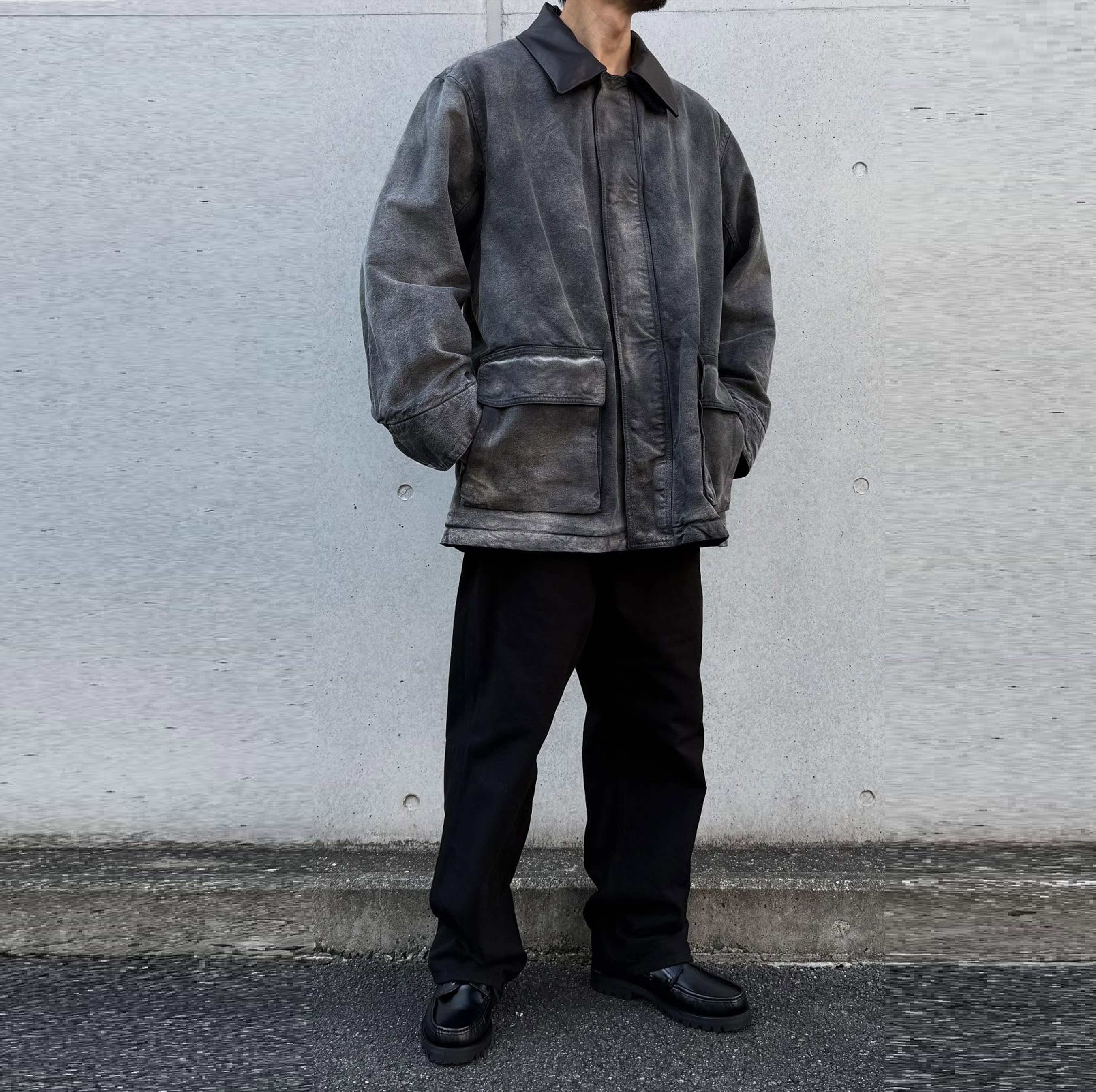 AURALEE PRODUCT DYED ORGANIC COTTON DUCK BLOUSON - PRE ORDER ITEM (預訂中)