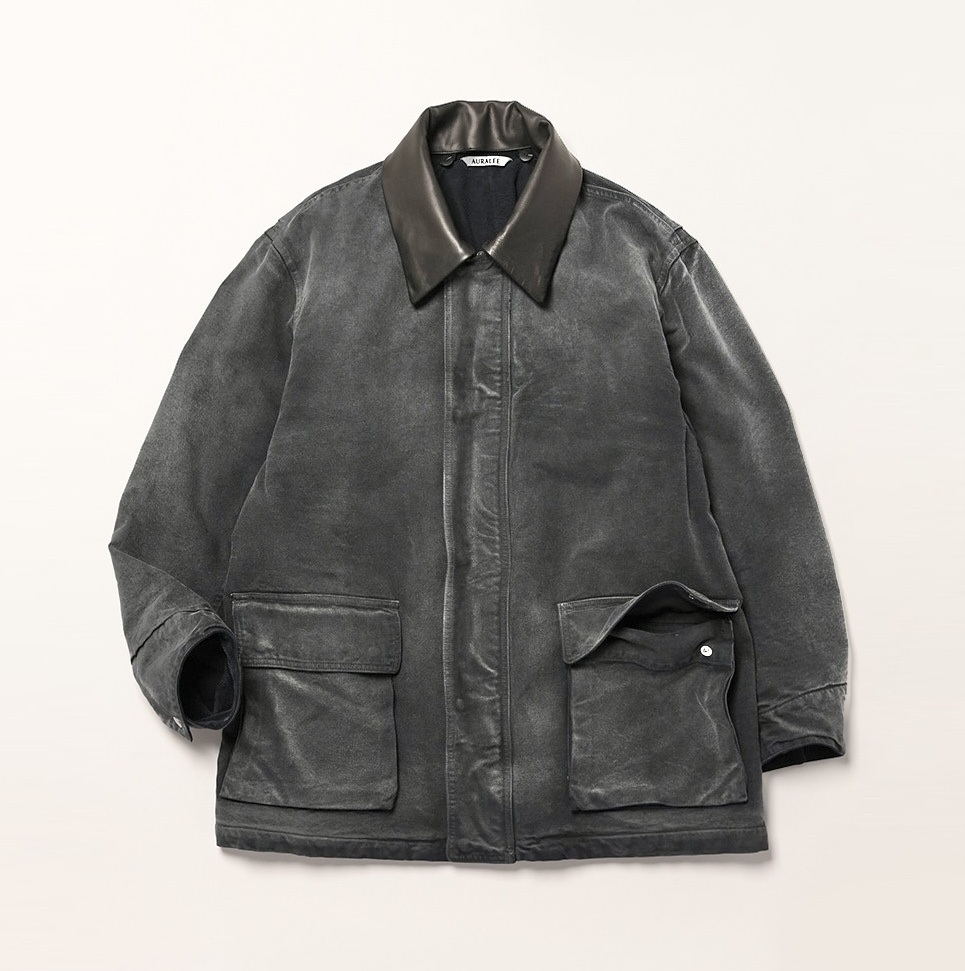 11/20 UPDATED: AURALEE 2025 PRODUCT DYED ORGANIC COTTON DUCK BLOUSON - PRE ORDER ITEM (預訂中)