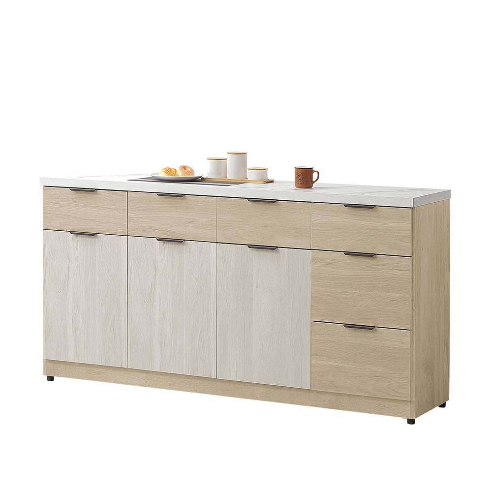 艾東5.3尺仿石面收納餐櫃/碗盤櫃/置物矮櫃/電器櫃/玄關櫃(下座)