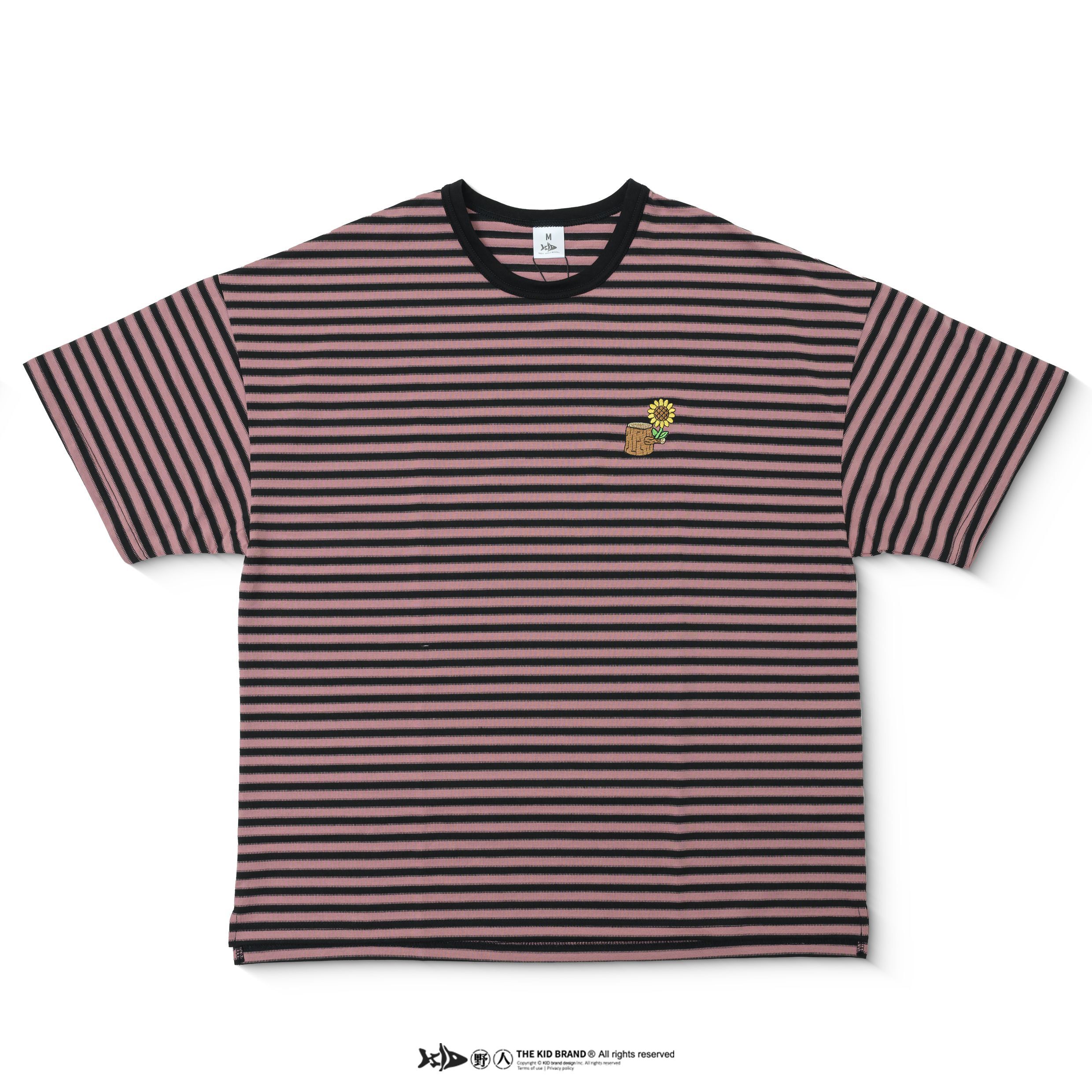 KID ® 朵朵&木木條紋寬版短T