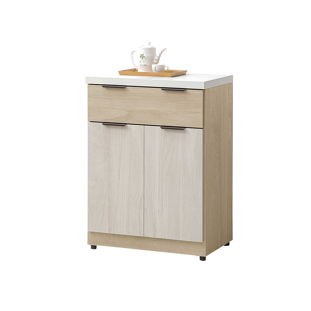 艾東2尺仿石面收納餐櫃/碗盤櫃/置物矮櫃/電器櫃/玄關櫃(下座)