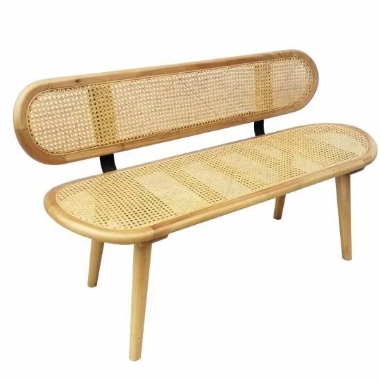[The Rattan House] Rattan Bench with Cushion / Pelamin Kerusi/ Balcony Bench/ Webbing Bench/ Bangku Rotan FOC Cushion