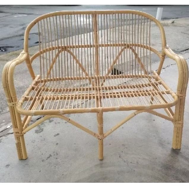 [The Rattan House] Premium Rattan Chair 2 Seater 1 Seater for Indoor or Outdoor Lobby Garden/ Rotan Kerusi