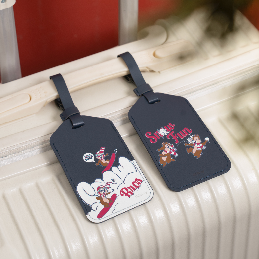 【冬日限定】米奇好朋友- 輕巧皮革行李吊牌【正版授權】