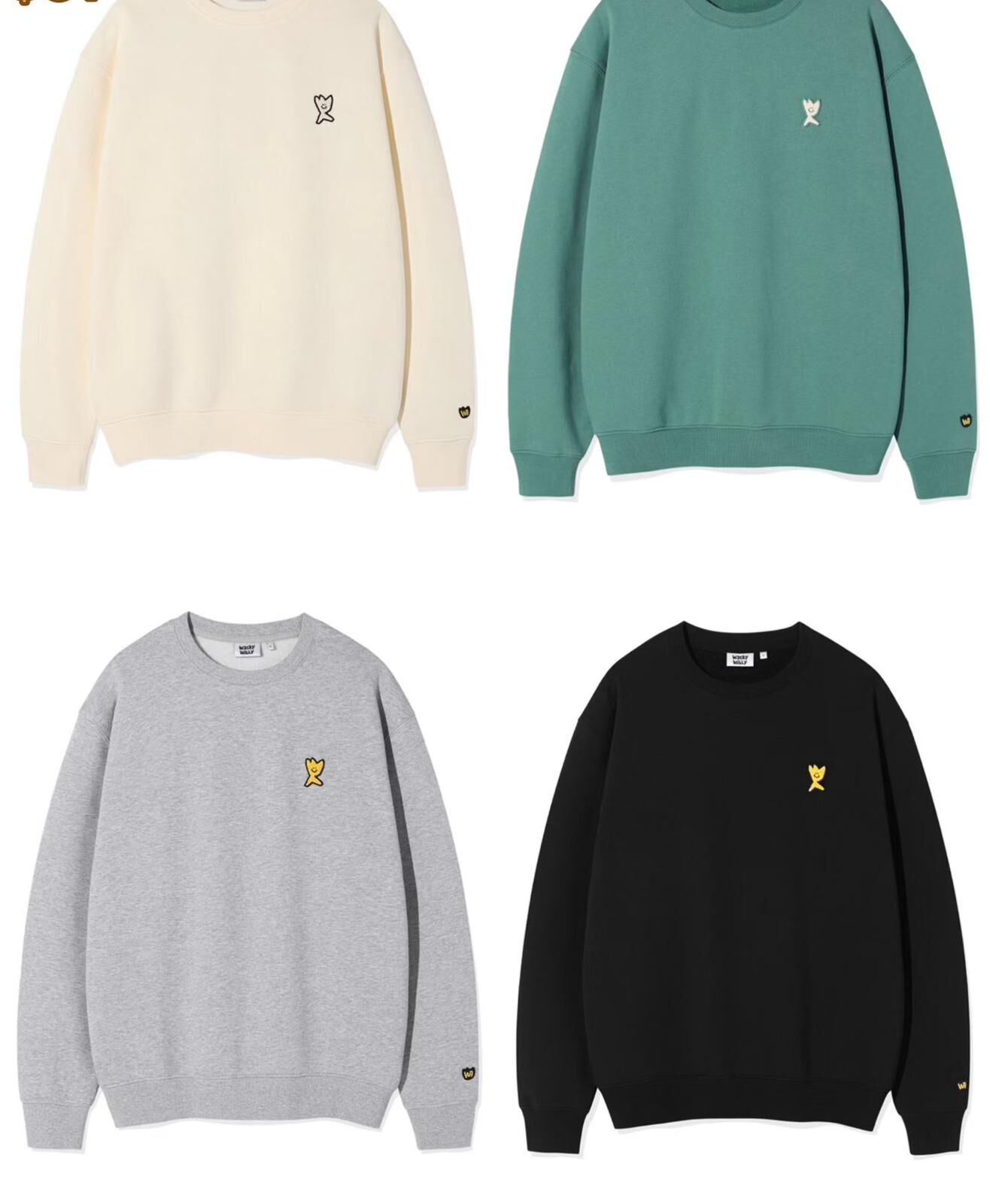 Wacky Willy 純色捷運通勤衛衣長袖（K11 BR53）