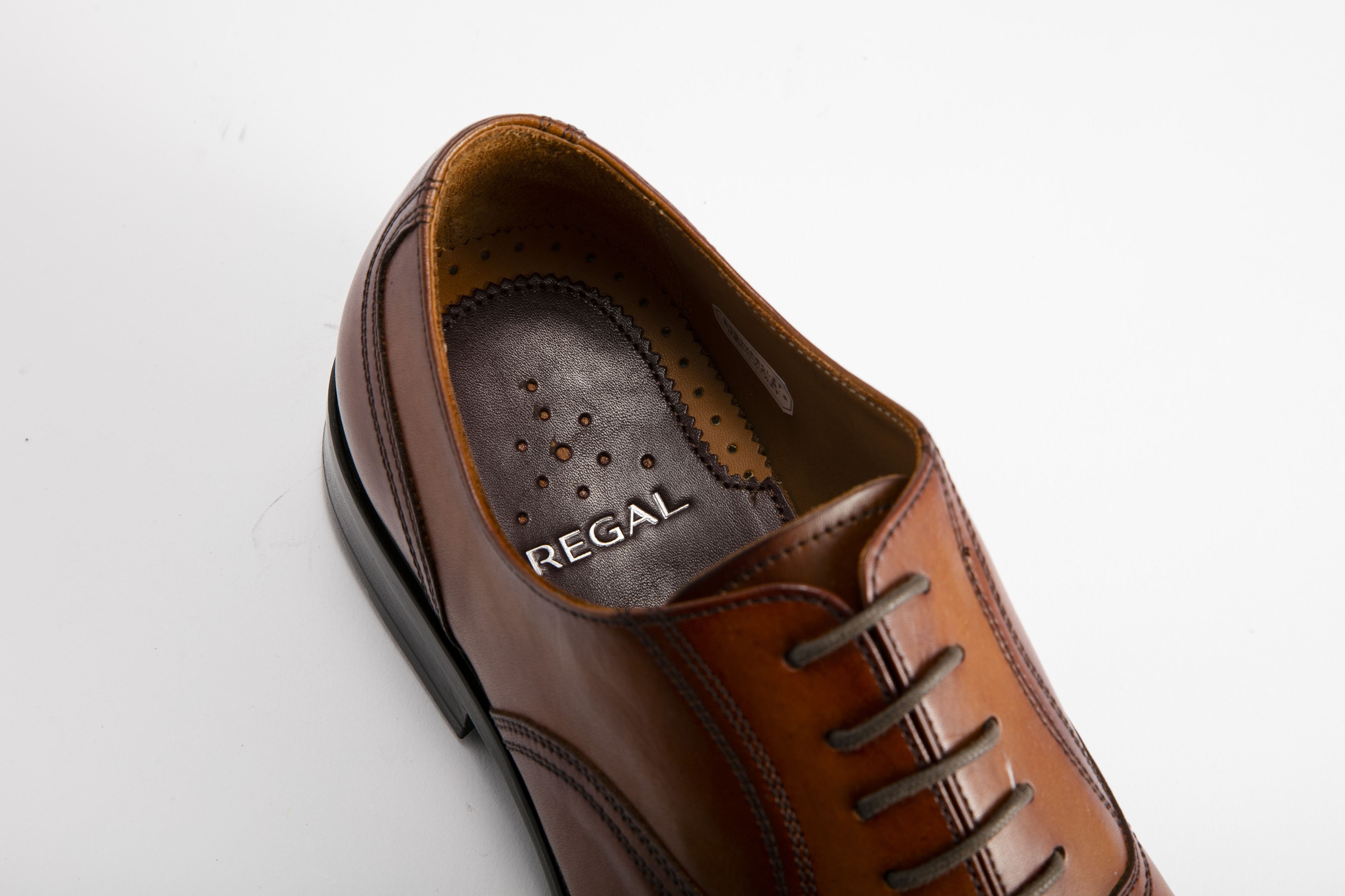 Regal - 男裝適軟墊壓線手染造型橫飾牛津鞋 UC08-BR-ALH