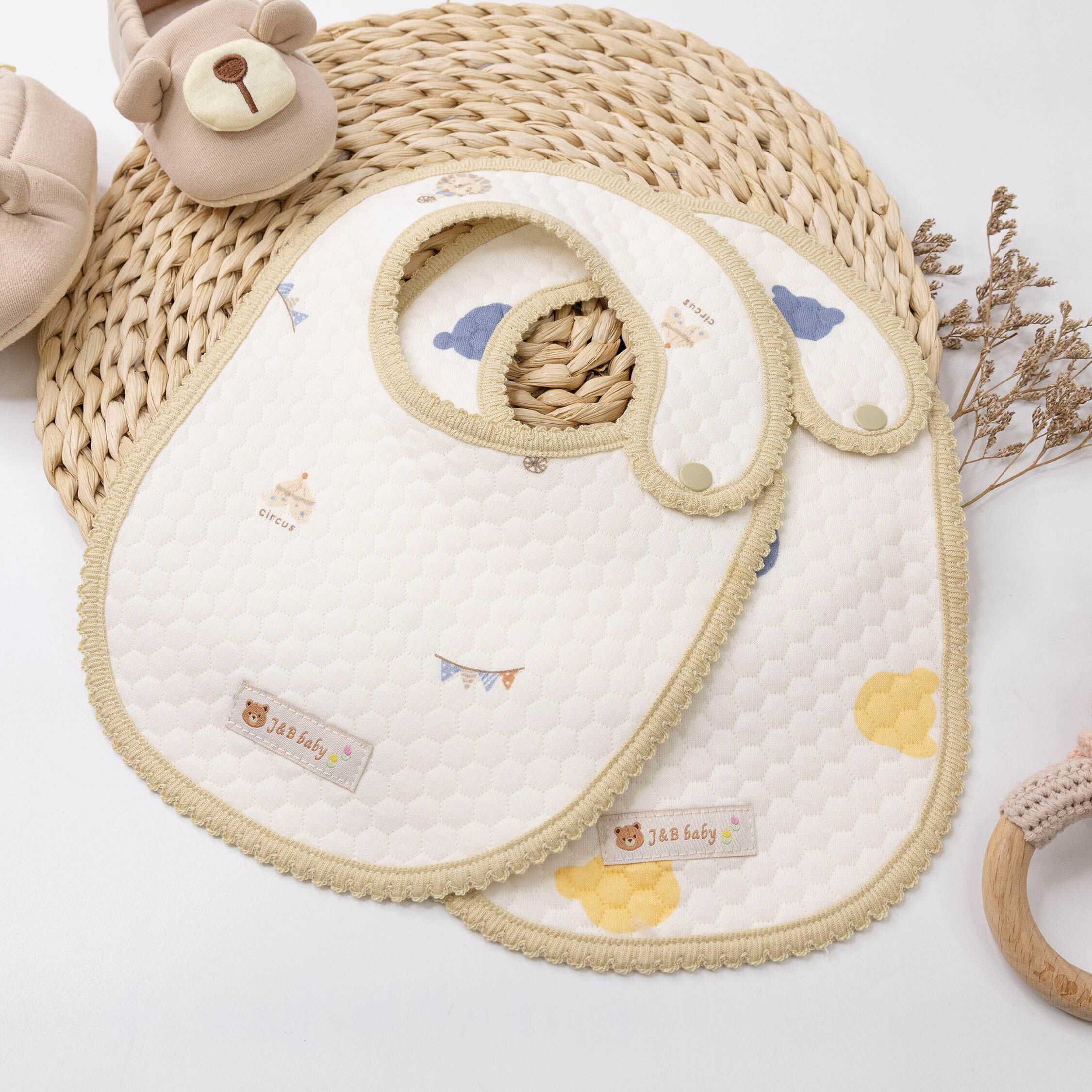 【JB0548】MIT空氣層防潑水造型圍兜(兩入一組)