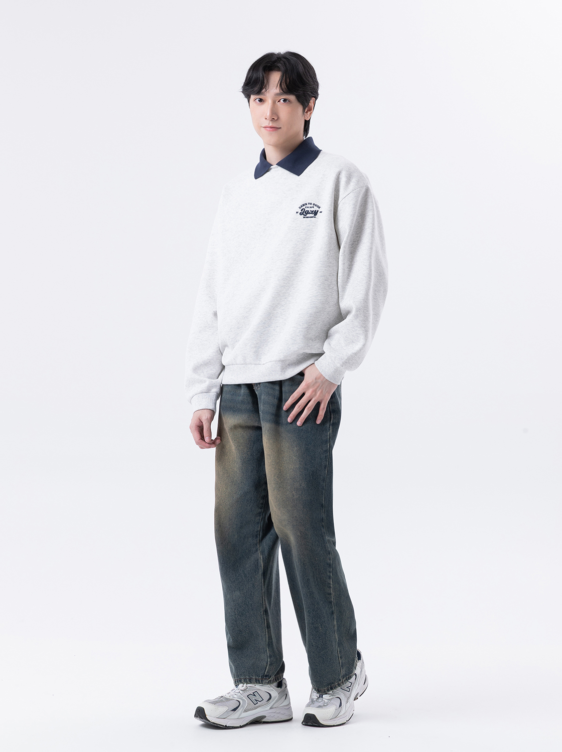 【期間限定】綁繩超寬錐形褲