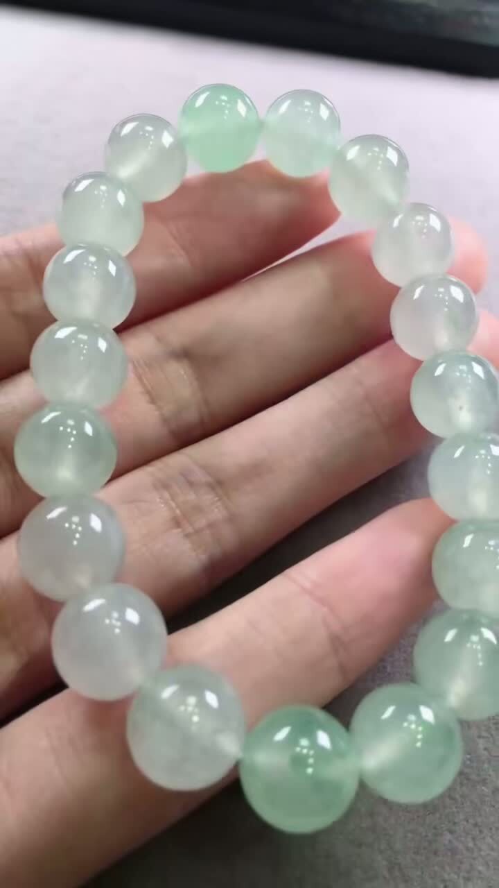 翡翠手串 (10.5mm直徑),天然翡翠A玉, 緬甸玉, Jade, Jadeite