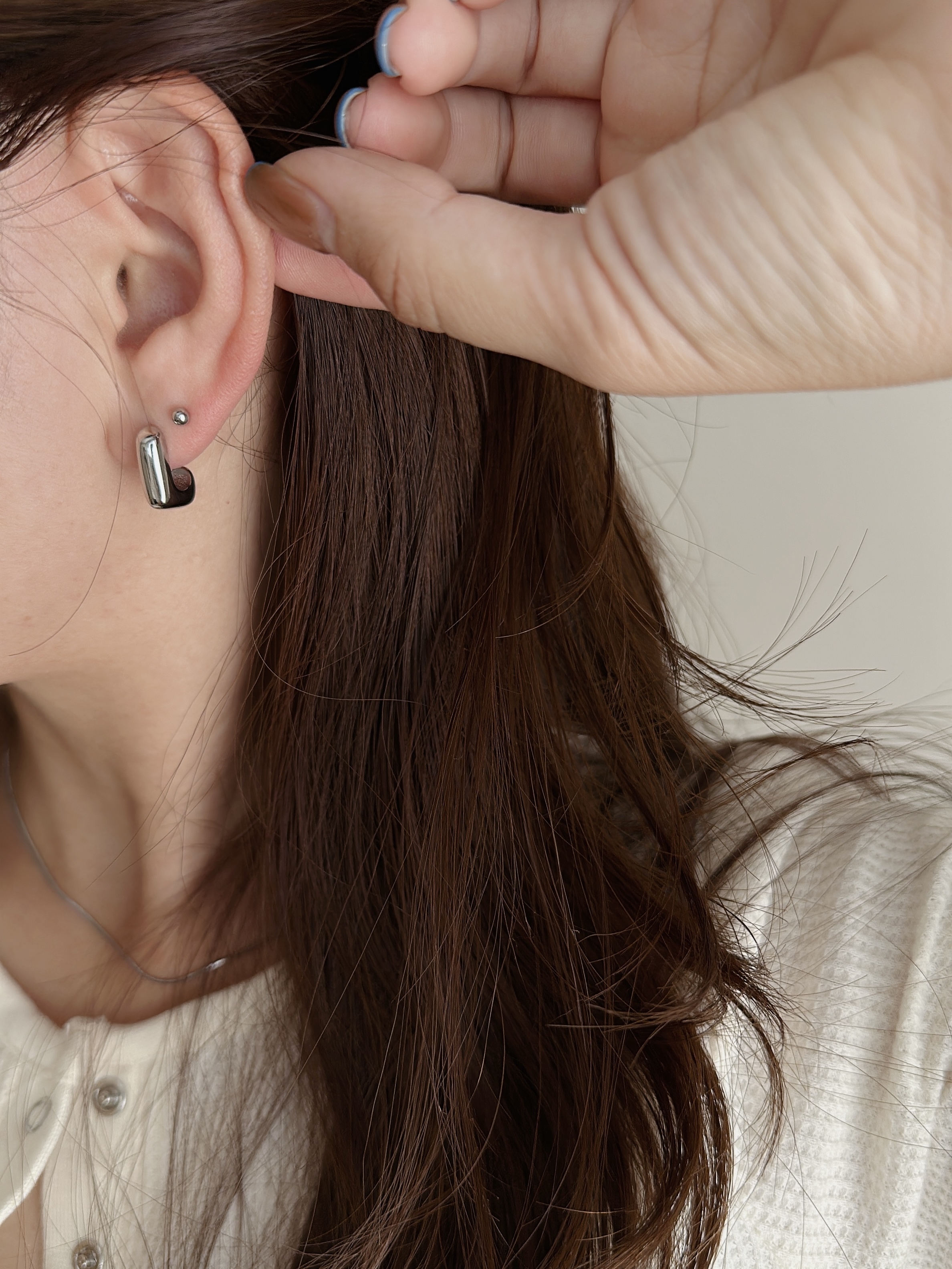 SS smooth square pierce