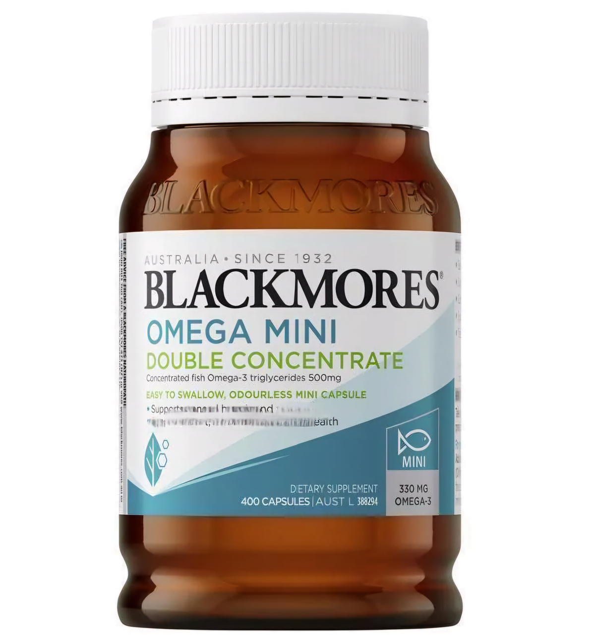 BLACKMORES - 高濃度無腥味魚油丸 迷你膠囊 400粒