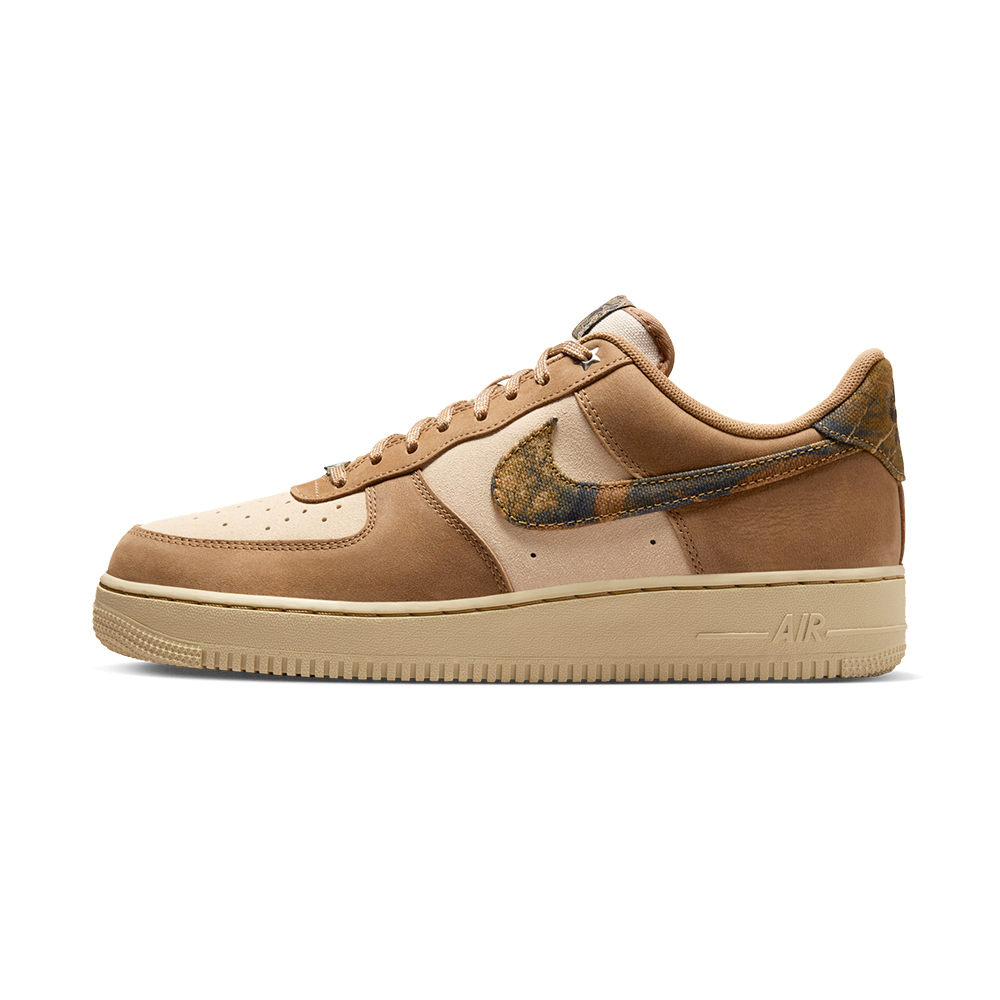 Nike Air Force 1'07 男鞋 淺棕色 麂皮 迷彩 皮革 運動 休閒鞋 IO9803-200