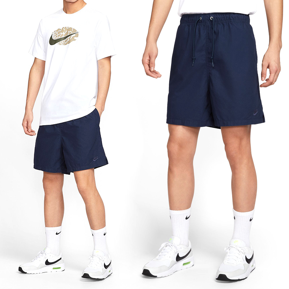 Nike AS M NK Club Flow Wash Short 男款 藏青色 運動 短褲 HJ1947-451