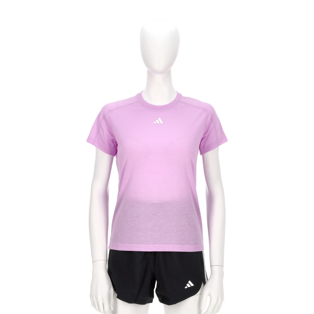 Adidas Tr-Es Crew T 女款 粉色 吸濕 排汗 訓練 慢跑 休閒 運動 短袖 JC9530