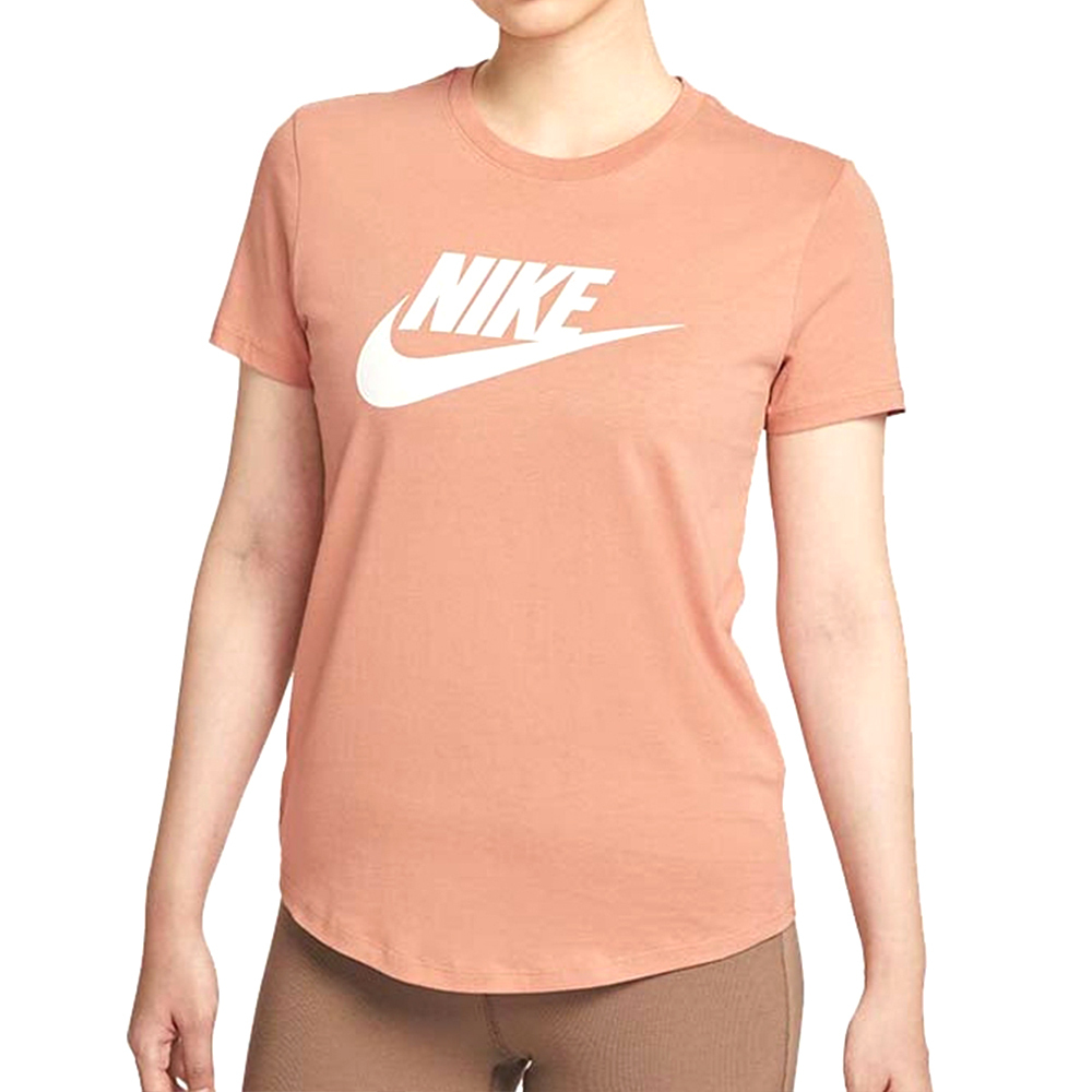 Nike As W Nsw Club Ss Tee Icn Ftra 女款 粉橘色 上衣 短袖 DX7907-688