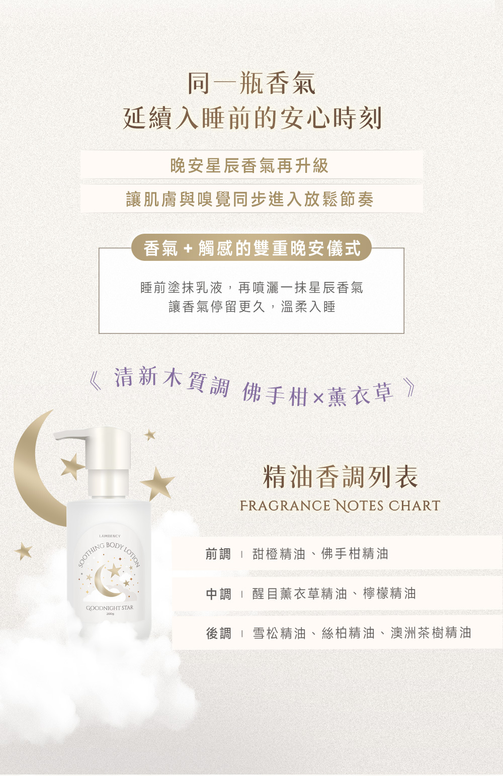 晚安星辰舒緩乳液_來自植物的夜間溫柔配方