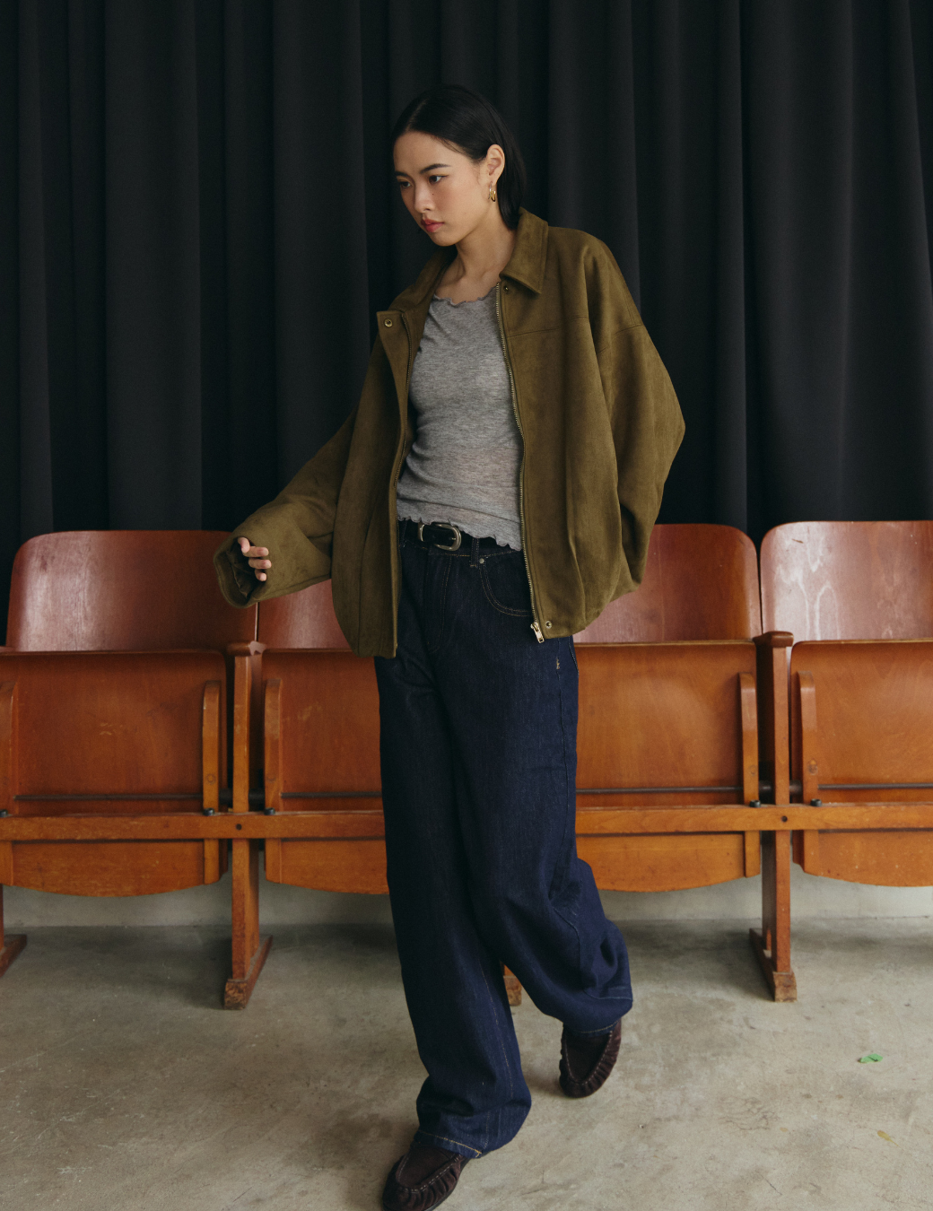 率性丹寧繭型寬褲（4尺寸）