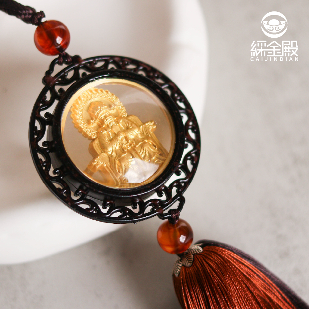 財神賜福平安車掛｜招財｜出行平安｜好運｜財運｜吊飾｜財神爺【綵金殿】