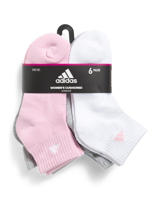 【預購】ADIDAS K112006 女裝Cushioned Quarter襪 (6對裝)