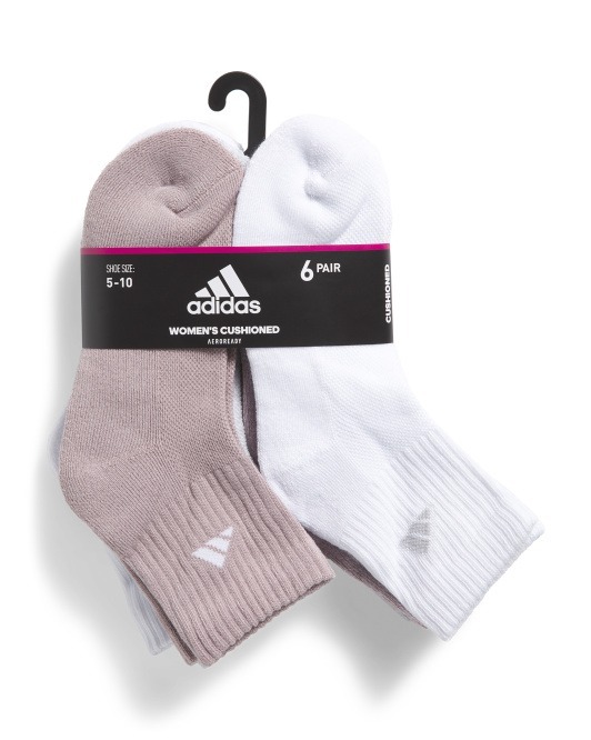 【預購】ADIDAS K112008  Cushioned Athletic 高筒運動襪(6對裝)