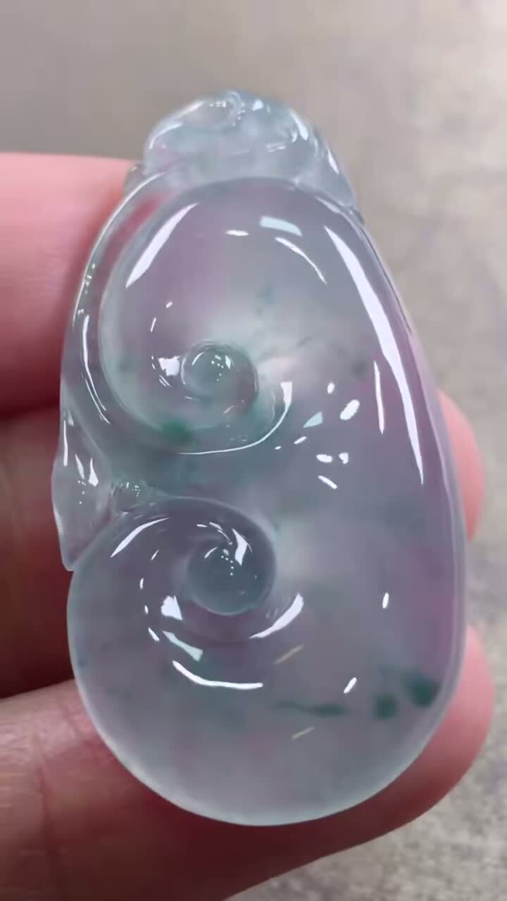 翡翠如意,天然翡翠A玉, 緬甸玉, Jade, Jadeite