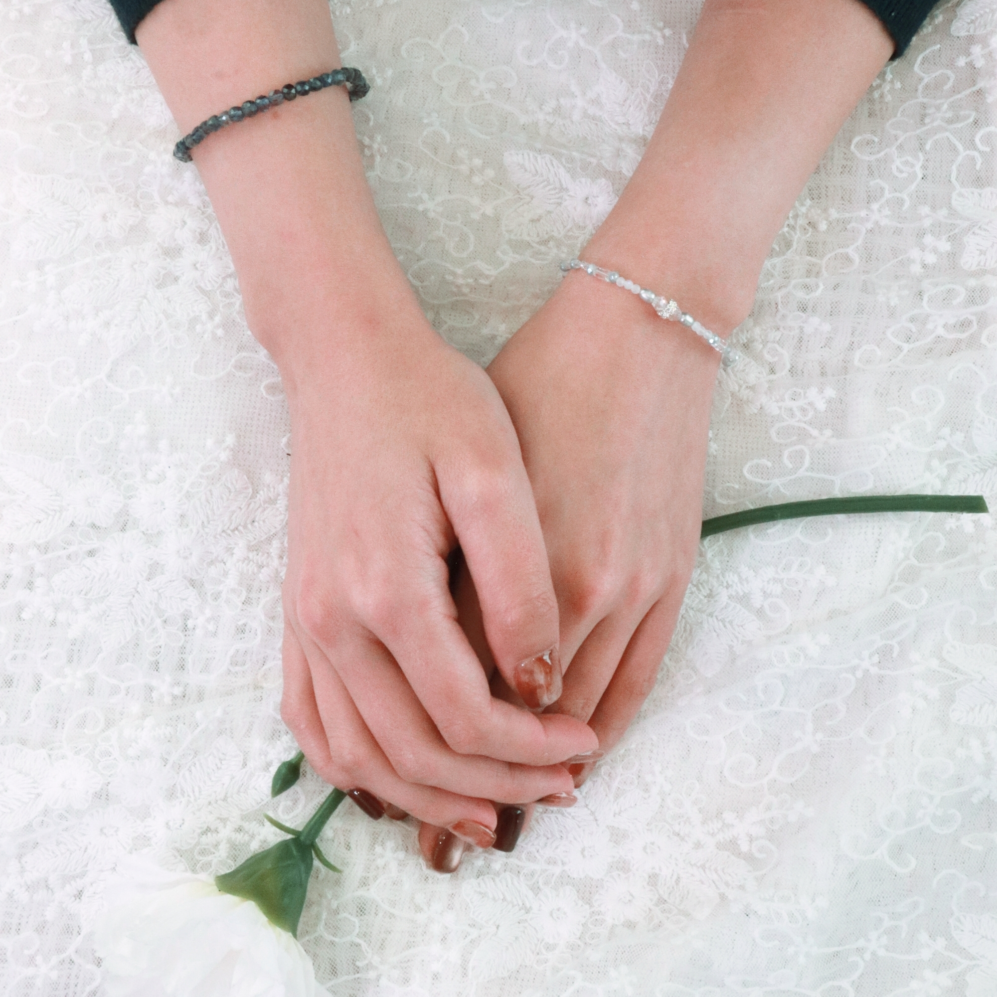 星曜堇青石 Iolite Spark 水晶天然石 手鏈