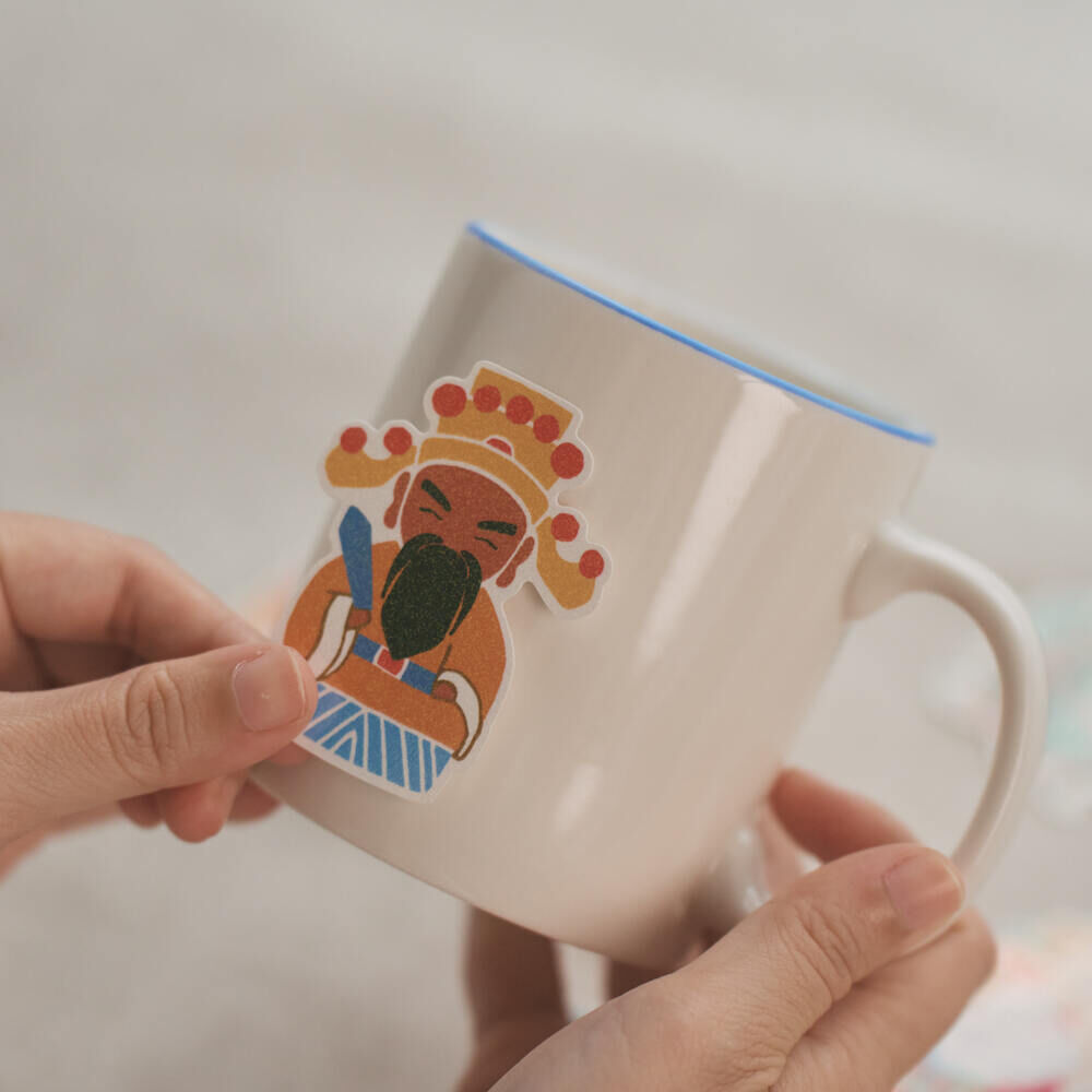 印花樂貼紙包/台灣神明們/西王母/媽祖/城隍/關公/月老/虎爺