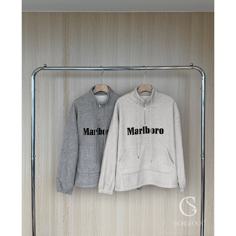 M41「水光磨毛情侶立領衣」