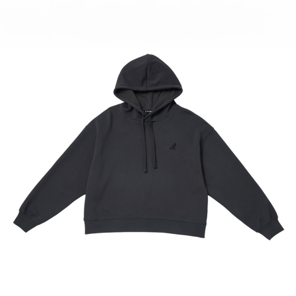 KANGOL 帽T 深灰 落肩 休閒 上衣 女 6452105010