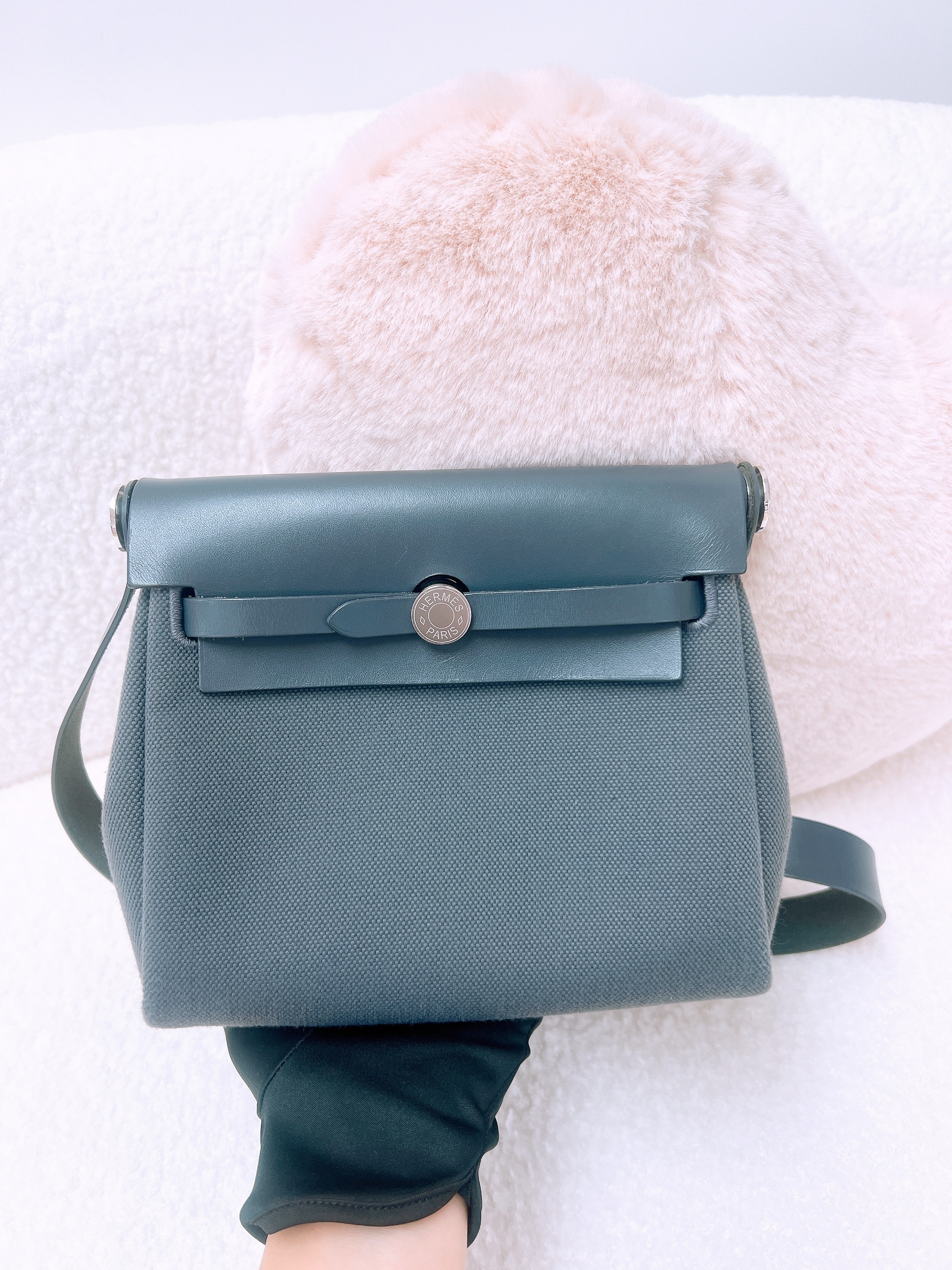Hermes mini herbag (ardoise/ stamp w)
