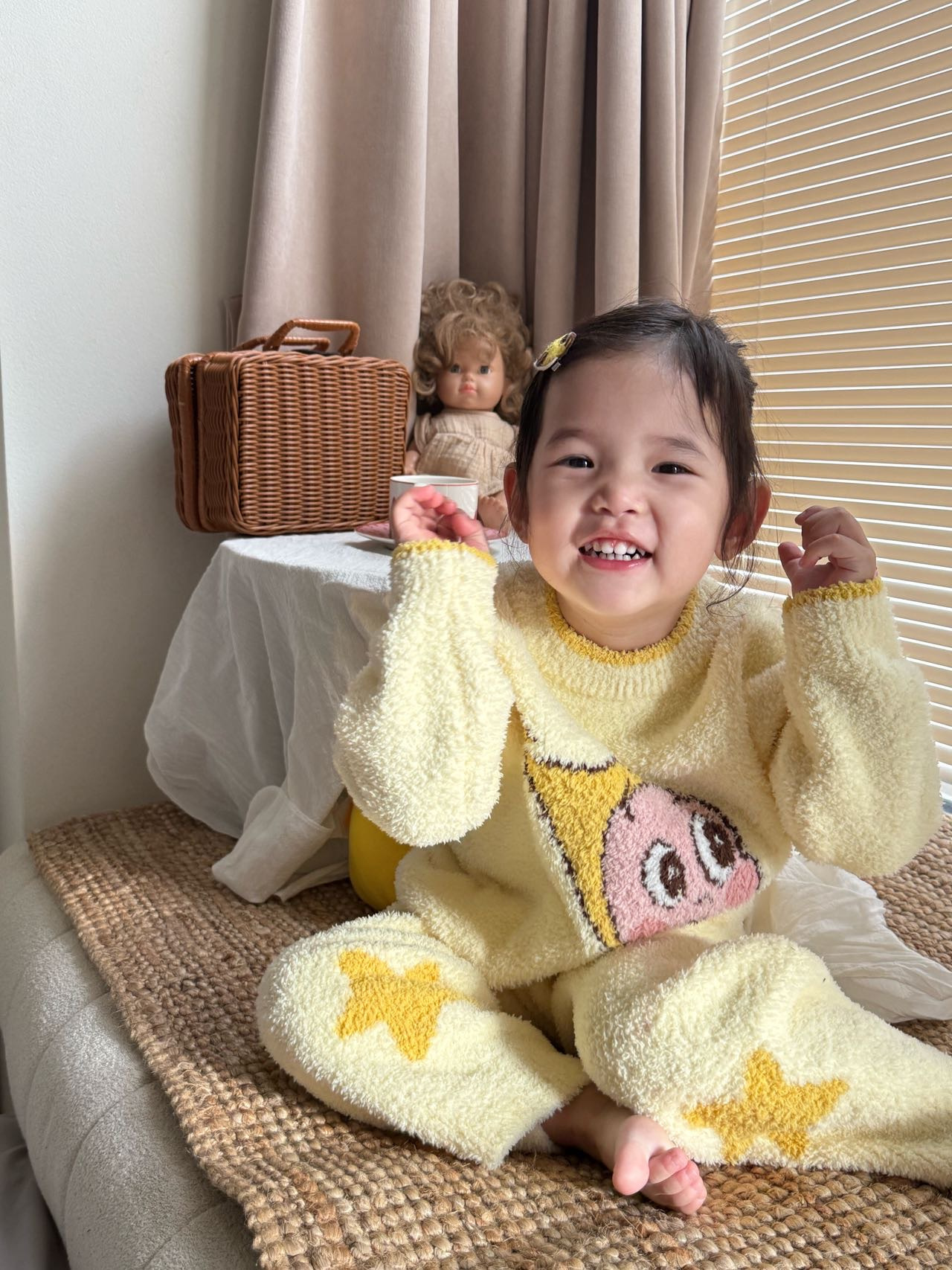 星星人半邊絨家居服連身衣/套裝 親子裝