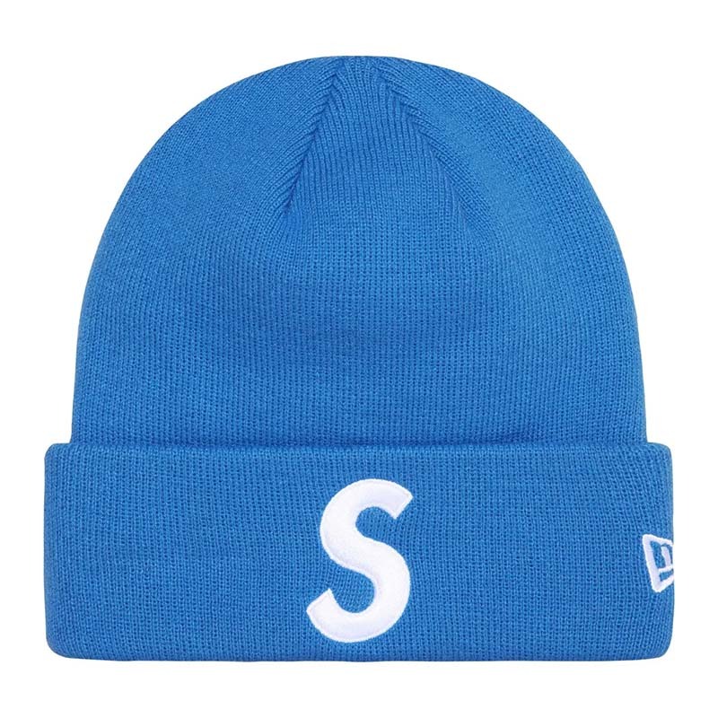 Supreme New Era S Logo Beanie Dk Royal 毛帽 藍色 SUP-519 [台灣現貨]