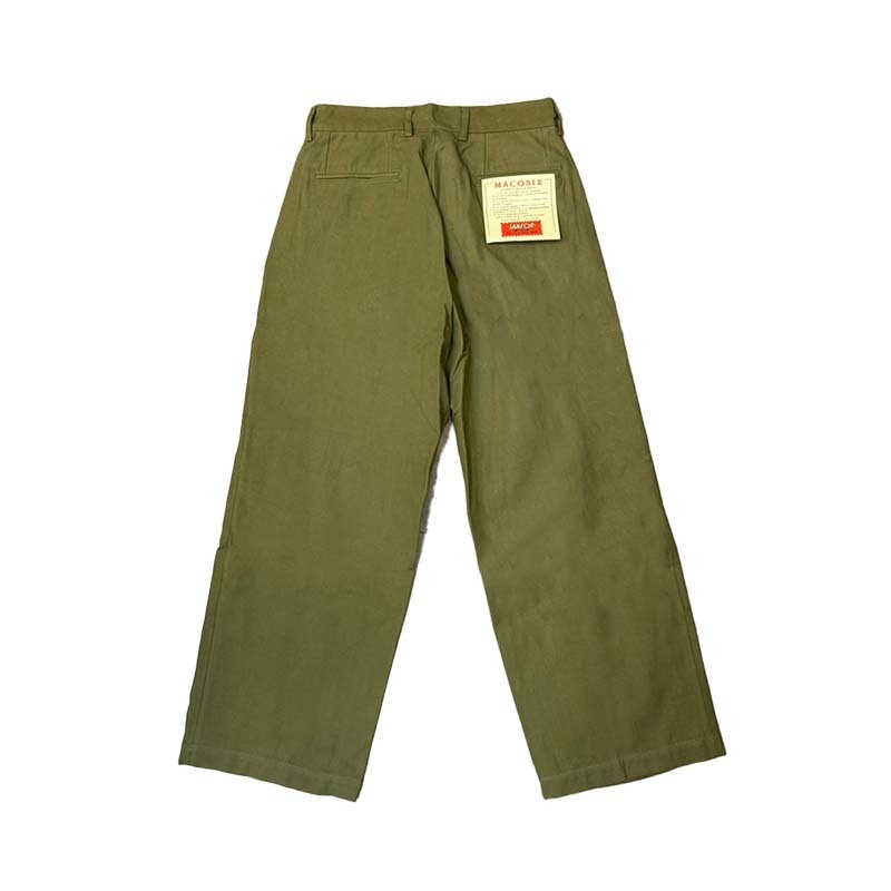 FREAKS STORE 寬版打折工作褲 長褲 軍綠 FREAKS-12 [台灣現貨]