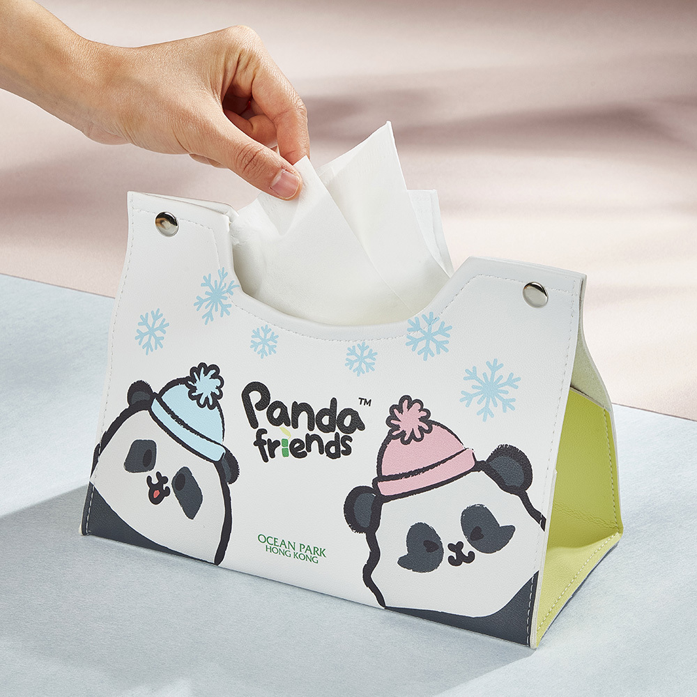 Panda Friends Winter Collection - Tissue Box (Collapsible)