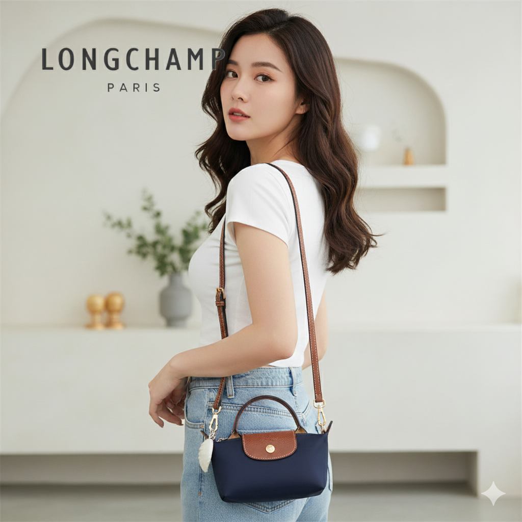 法國品牌 Longchamp LE PLIAGE 系列 單柄小手包 (pouch with handle)