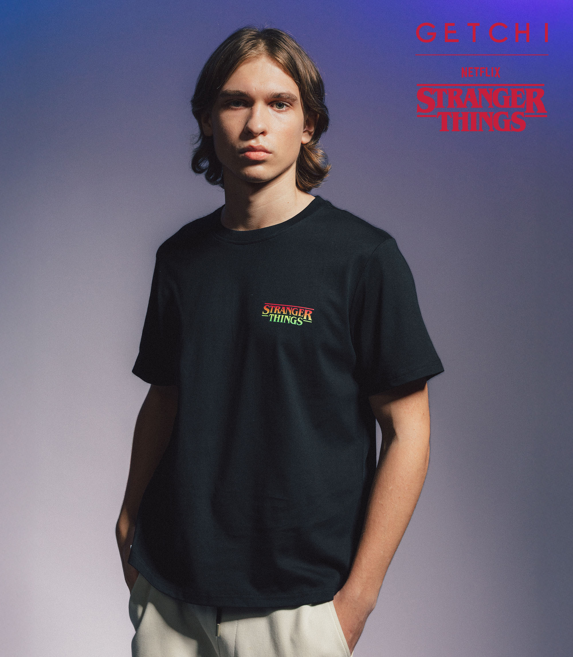 (現貨)Getchi X Stranger Things Demogorgon 中性款 魔花怪 T 恤