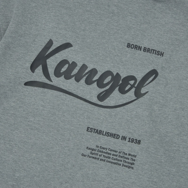 KANGOL 外套 灰 格紋 假兩件 連帽 中性 6455142211