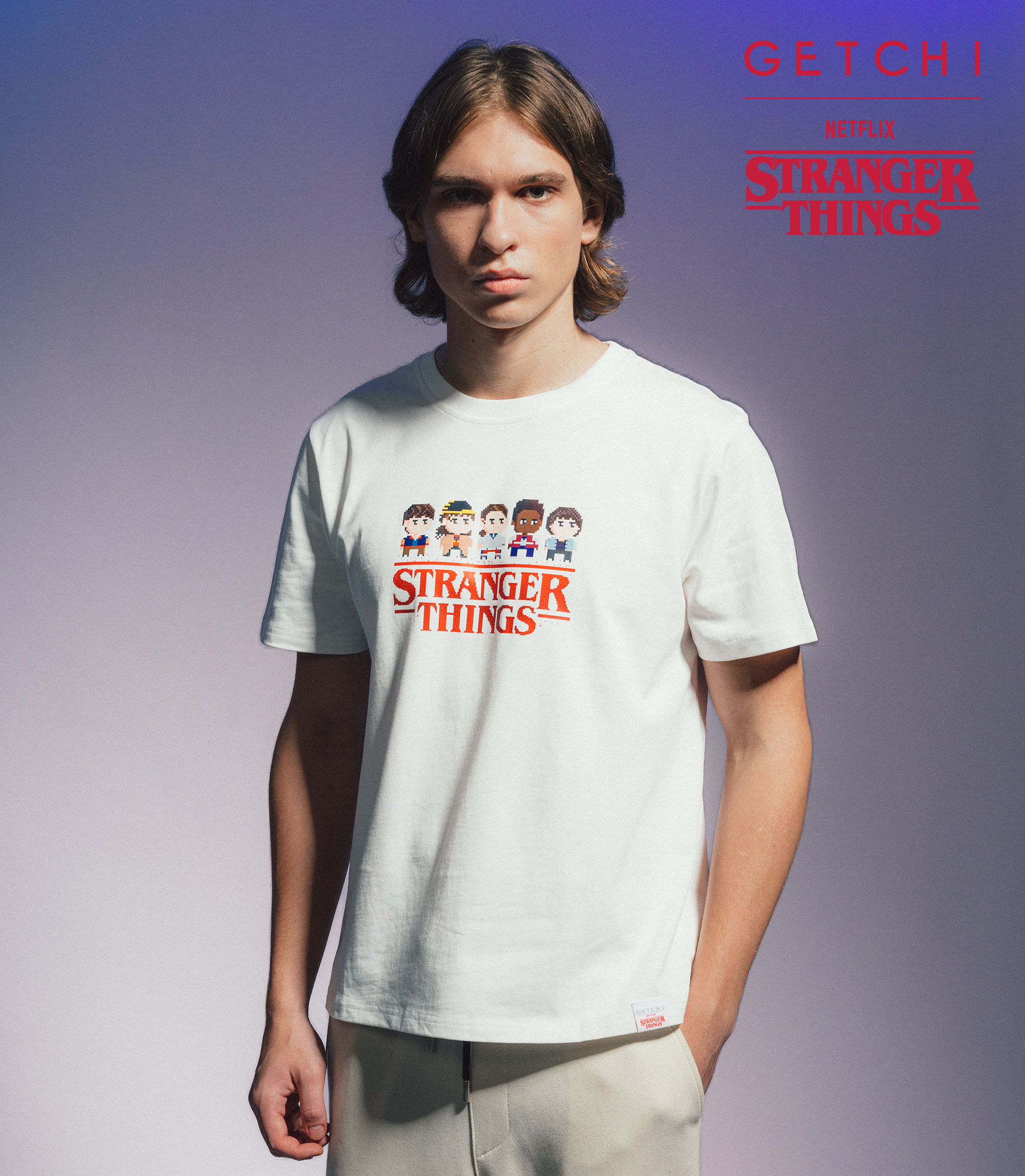 (現貨)Getchi X Stranger Things Friends Forever 中性款 主角人物T恤