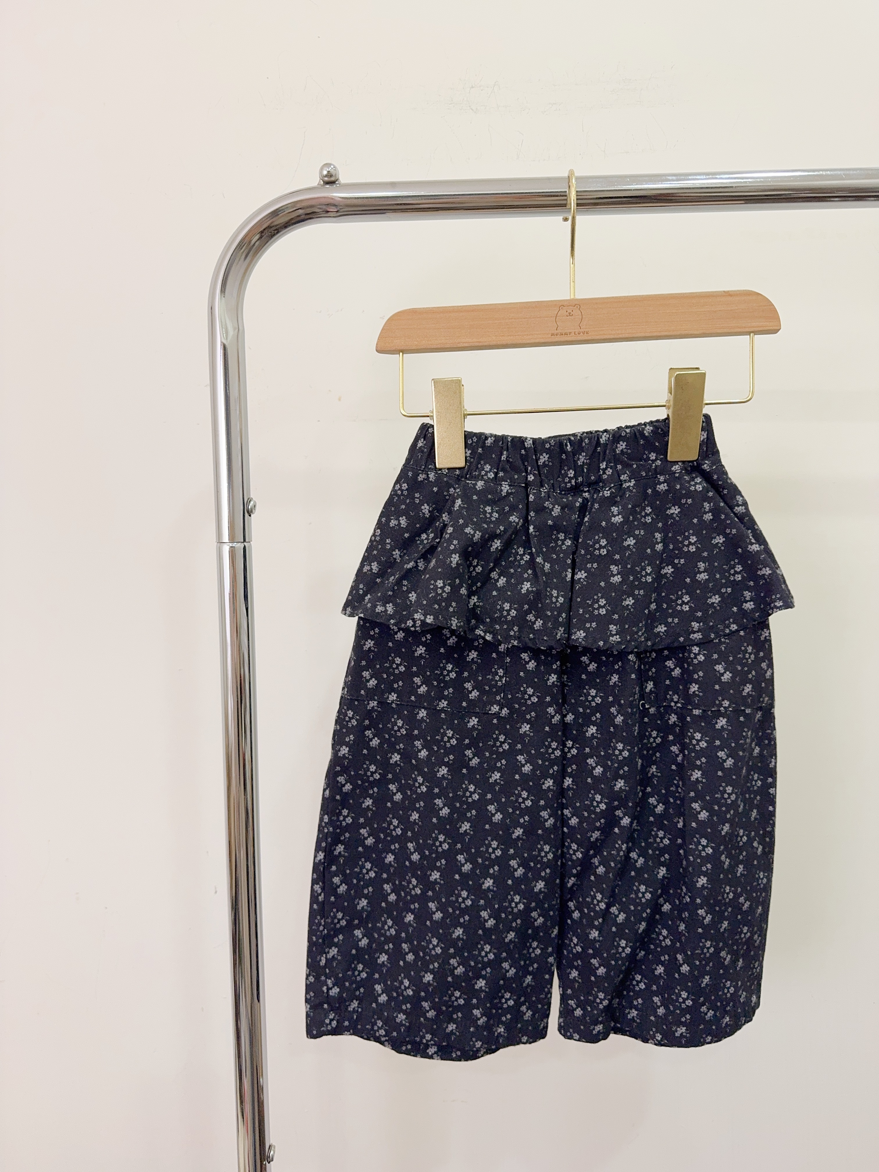 8108碎花屁簾褲裙