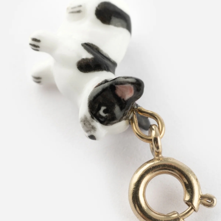 法國鬥牛犬瓷吊墜