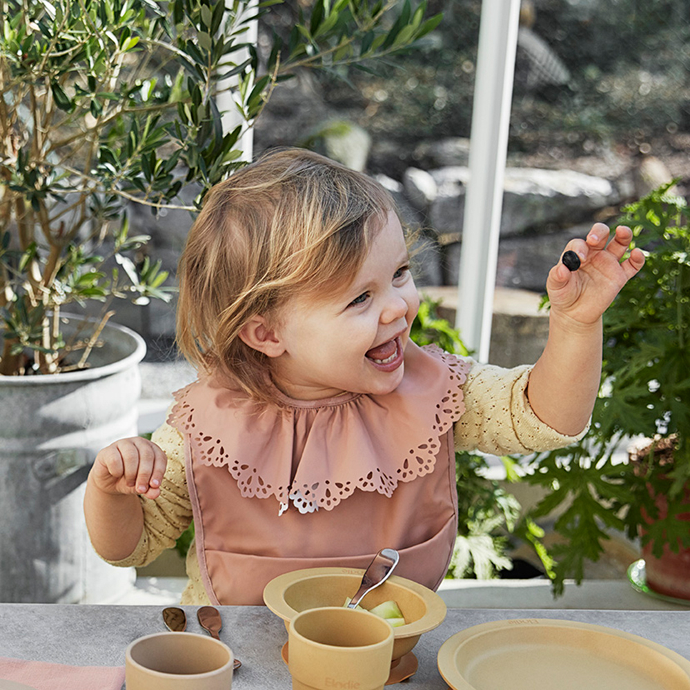 Elodie Details 防水口袋圍兜-浪漫公主(Faded Rose)