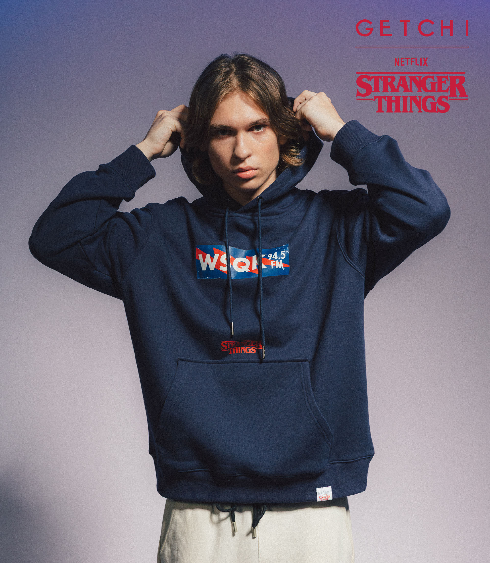 (現貨)Getchi X Stranger Things WSQK中性款 怪奇物語帽T