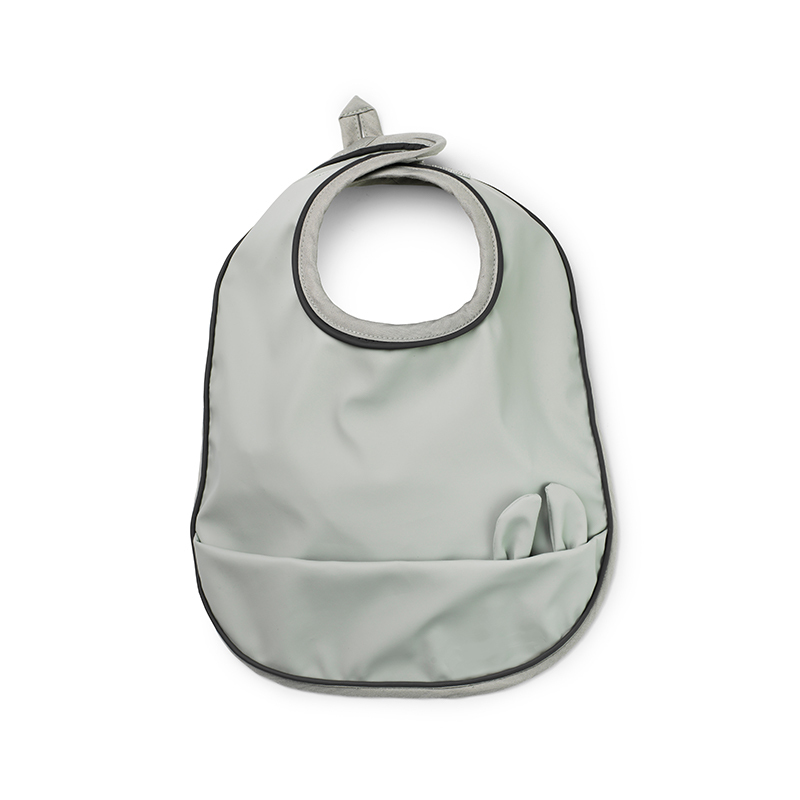 Elodie Details 防水口袋圍兜-莫蘭迪綠長耳兔(Mineral Green)