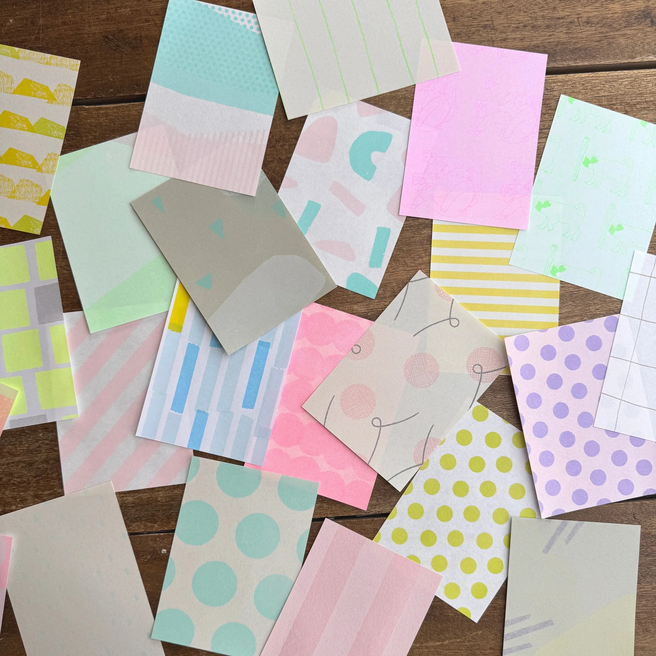 IROIRO Pastel 粉彩色系 素材紙包 / 水縞 / JAPAN