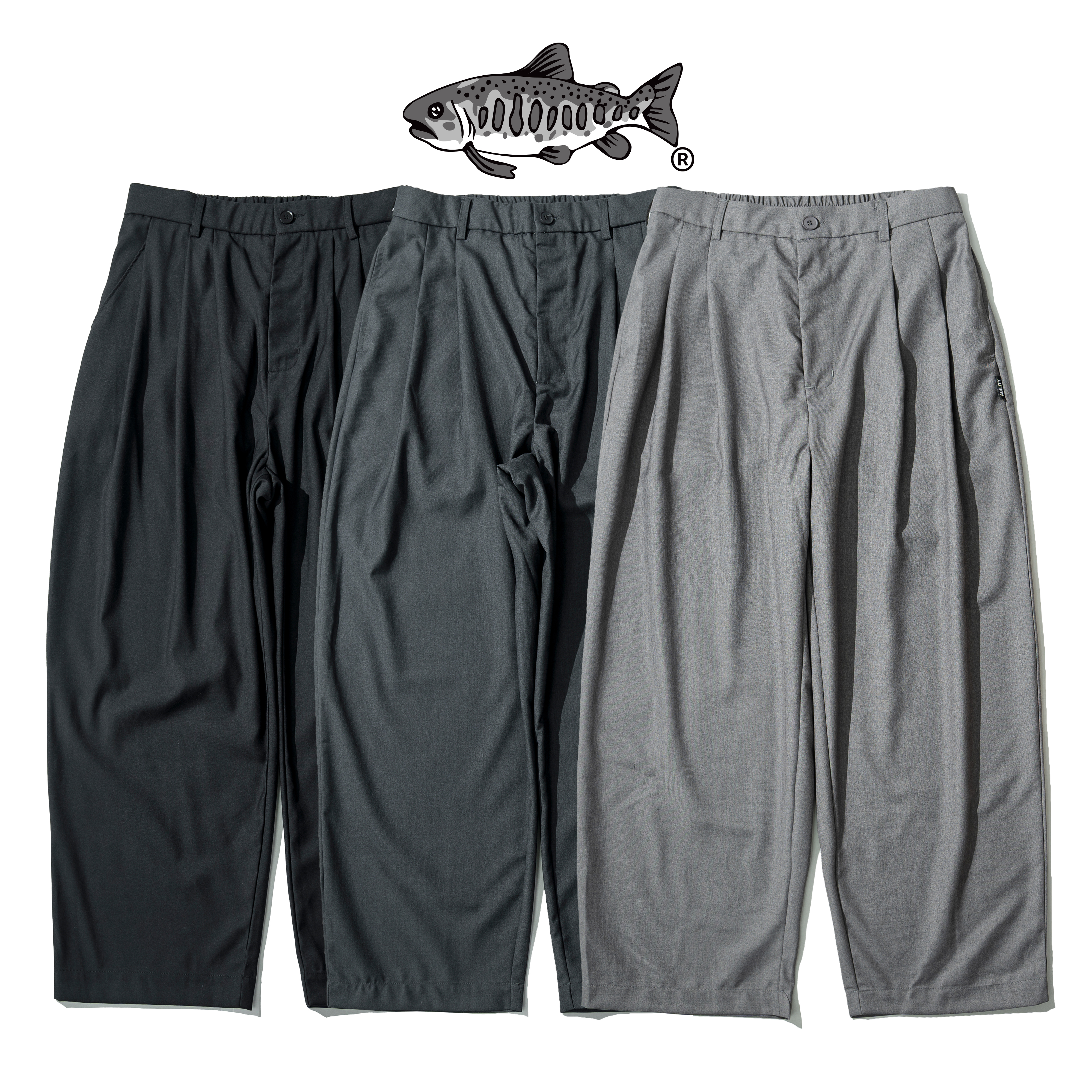 AGILITY Double Pleated Loose Pants 雙褶線 直筒西裝褲 [AC13]