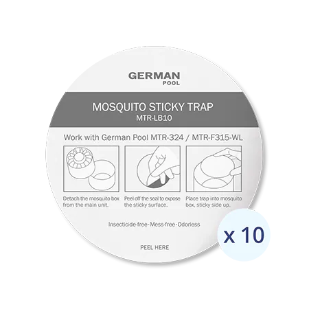 德國寶 German Pool    MTR-LB10‧無殺蟲劑專用捕蚊貼(10片)‧適用於 MTR-324及MTR-F315-WL‧香港行貨‧